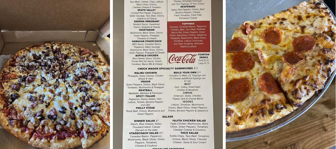 Stageline Pizza of Anaconda Menu